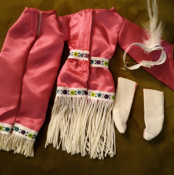 ROCK FLOWERS 70's INDIAN DOLL OUTFIT VINTAGE - Picture 5 of 5